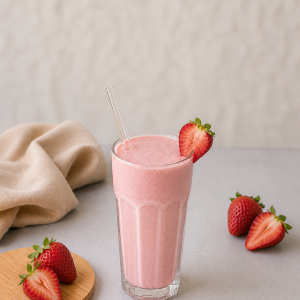 Çilekli milkshake